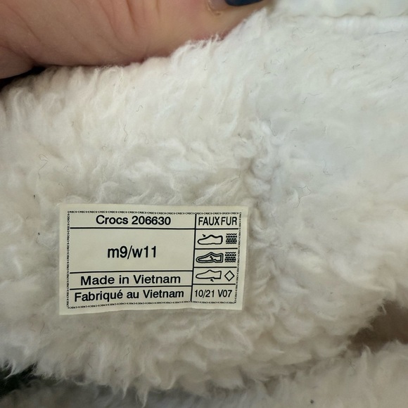 Crocs White unisex classic‎ lined Neo puff boots women’s size 11 / men’s 9 NWT - Picture 6 of 6